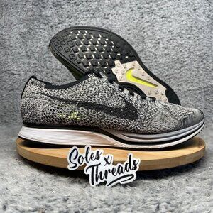 Nike Flyknit Racer 'Oreo 1.0' Men Size 8.5 Trainers Black Grey White 526628-101